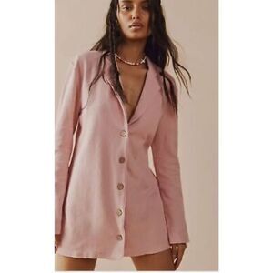 Free People Lizzie Romper Blazer One Piece size medium